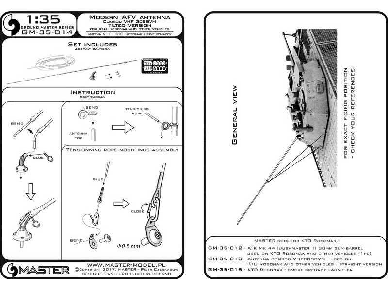 Antena Comrod VHF3088VM - używana na KTO Rosomak i innych pojazd - image 1