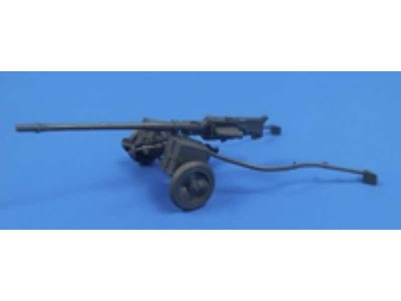 Swiss WW II Anti-Tank Rifle Solothurn S-18/1000 w/wheeled carria - image 1