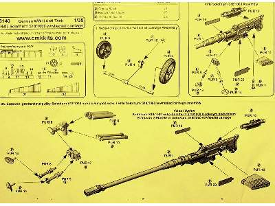 Swiss WW II Anti-Tank Rifle Solothurn S-18/1000 w/wheeled carria - image 4