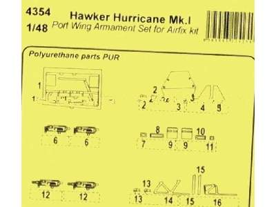 Hawker Hurricane Mk.I - Port Wing Armament Set for Airfix kit - image 4