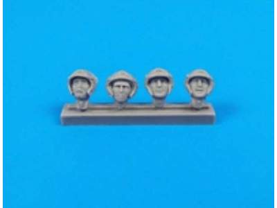 Universal Military Pilot Heads w/helmets (8 pcs) - image 1