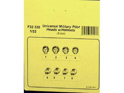 Universal Military Pilot Heads w/helmets (8 pcs) - image 6