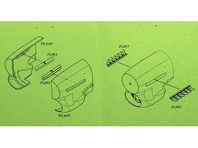 Tempest Mk.V/VI - Exhausts set for Special Hobby kit - image 5