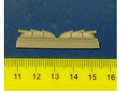 Hurricane Mk.I - Exhausts  (triple ejector type) for Airfix kit - image 3