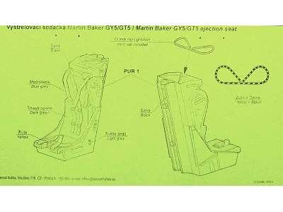 RF-84F Thunderflash-correction Martin Baker GY5/GT5 Seat with Ha - image 5