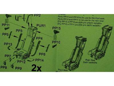 Mirage F.1B - MB Mk. 10 Seat (2pcs) for SH kit - image 5