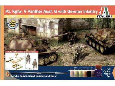 Pz.Kpfw. V Ausf.G Panther w/German Infantry - image 1