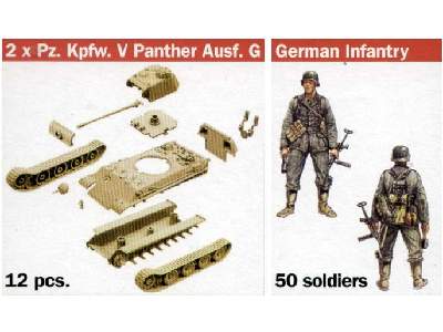 Pz.Kpfw. V Ausf.G Panther w/German Infantry - image 2