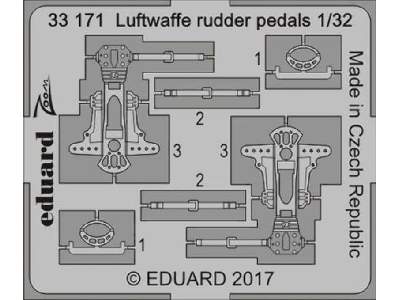 Luftwaffe rudder pedals 1/32 - image 1
