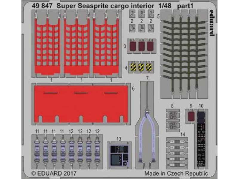 Super Seasprite cargo interior 1/48 - Kitty Hawk - image 1 Super Seasprite cargo interior 1/48 - Kitty Hawk - image 1