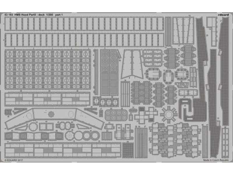 HMS Hood pt.5 deck 1/200 - Trumpeter - image 1 HMS Hood pt.5 deck 1/200 - Trumpeter - image 1