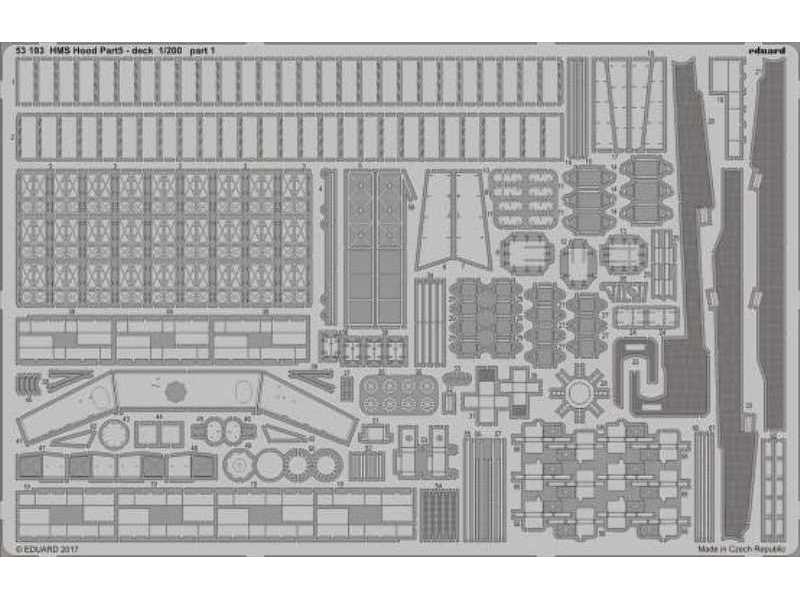 HMS Hood pt.5 deck 1/200 - Trumpeter - image 1