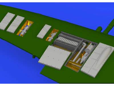 Spitfire Mk. VIII gun bays 1/72 - Eduard - image 2