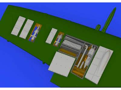 Spitfire Mk. VIII gun bays 1/72 - Eduard - image 3