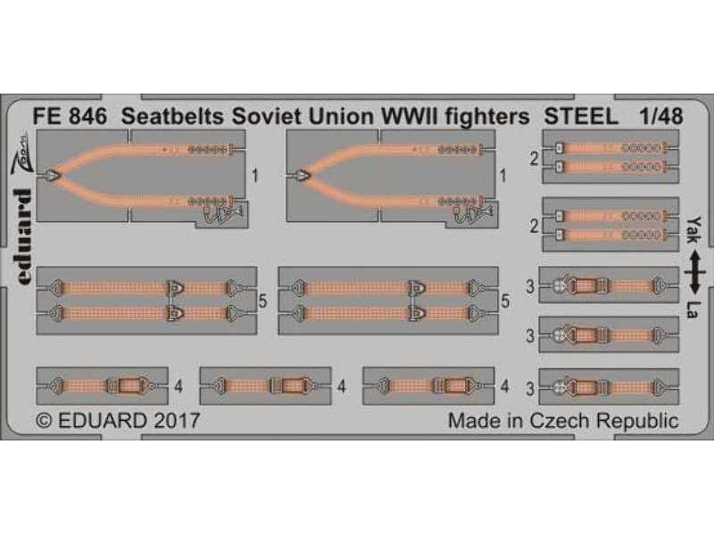 Seatbelts Soviet Union WW2 fighters STEEL 1/48 - image 1