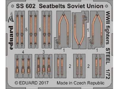 Seatbelts Soviet Union WW2 fighters STEEL 1/72 - image 1