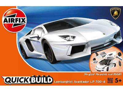 QUICK BUILD Lamborghini Aventador White  - image 1