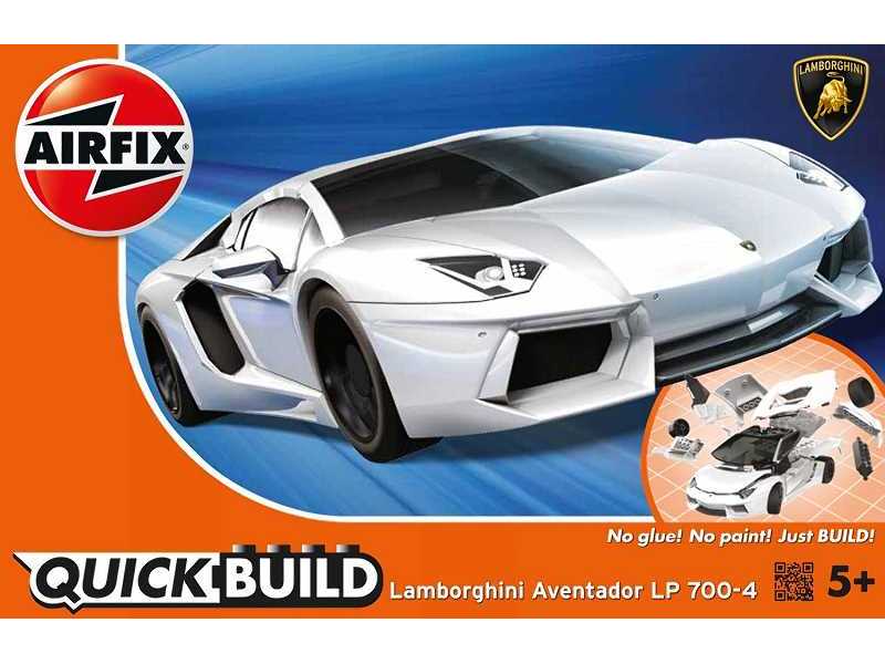 QUICK BUILD Lamborghini Aventador White  - image 1