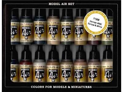 Model Air Color Set WWII German Colors, Europe and Africa - image 1