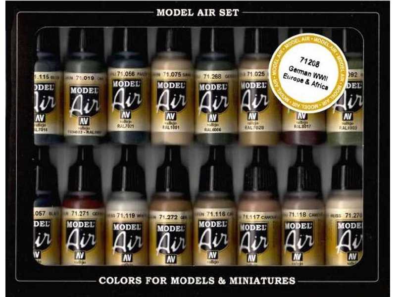 Model Air Color Set WWII German Colors, Europe and Africa - image 1