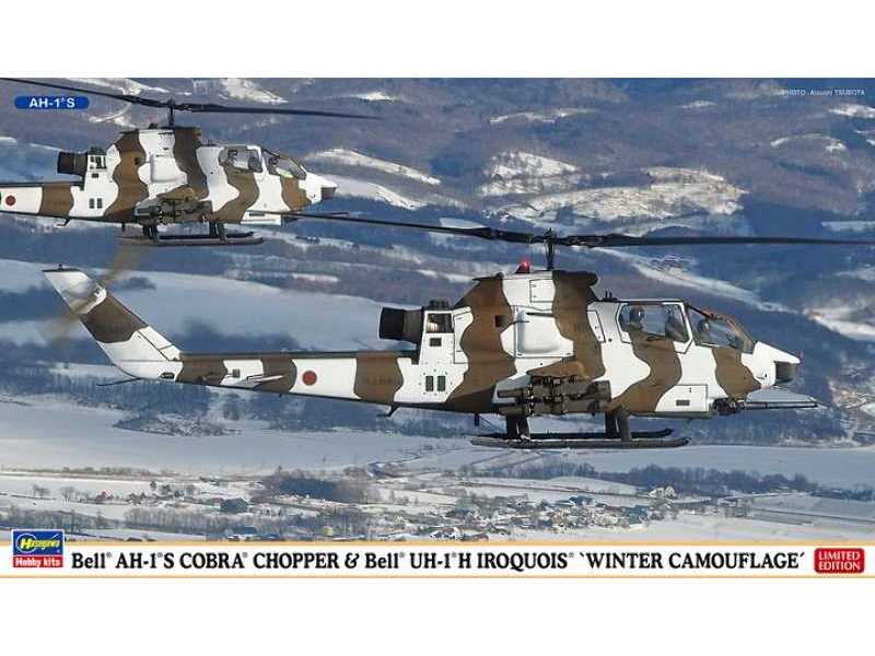 Bell Ah-1s Cobra Chopper &amp; Uh-1j Iroquois Winter Camouflage - image 1