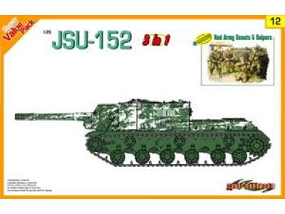 JSU-152 (3 in 1) + Red Army Scouts and Snipers figures - image 1