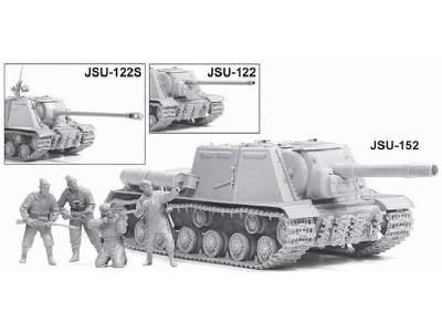 JSU-152 (3 in 1) + Red Army Scouts and Snipers figures - image 2