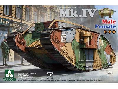 WWI Heavy Battle Tank Mk.IV Male/Female 2 In 1 - image 1