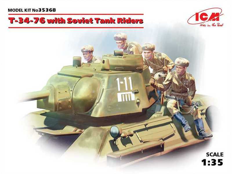 T-34-76 with Soviet Tank Riders - image 1