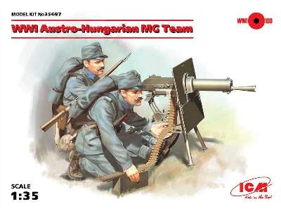 WWI Austro-Hungarian MG Team - 2 figures - image 1
