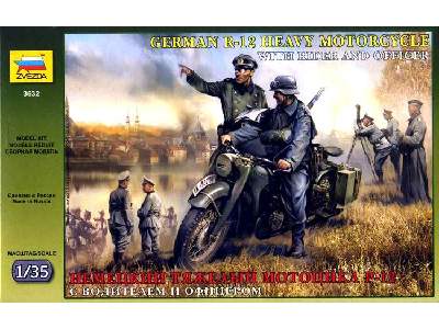 BMW R12 Motorcycle w/ rider and officer - image 1