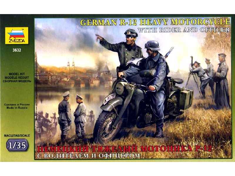 BMW R12 Motorcycle w/ rider and officer - image 1