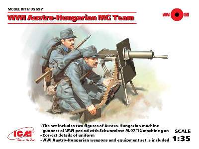 WWI Austro-Hungarian MG Team - 2 figures - image 13