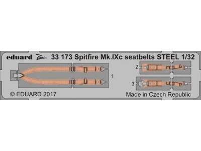 Spitfire Mk. IXc seatbelts STEEL 1/32 - Revell - image 1