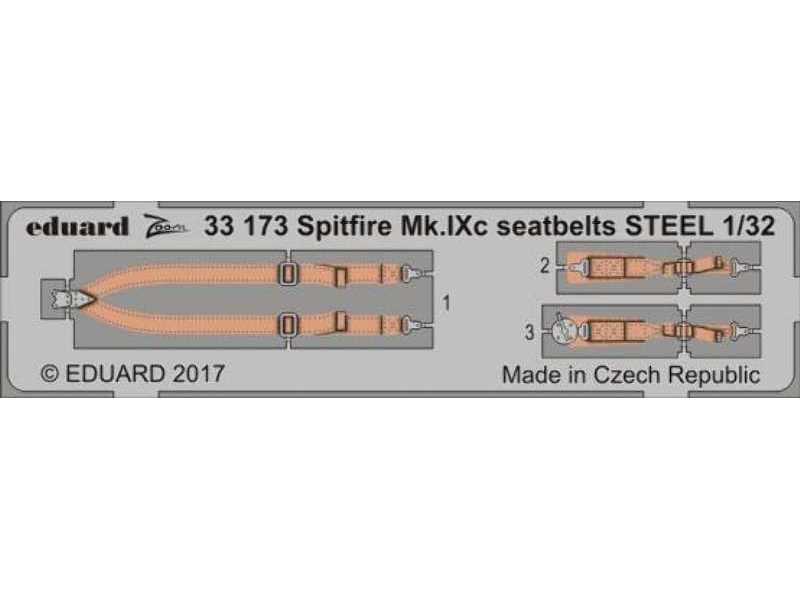 Spitfire Mk. IXc seatbelts STEEL 1/32 - Revell - image 1