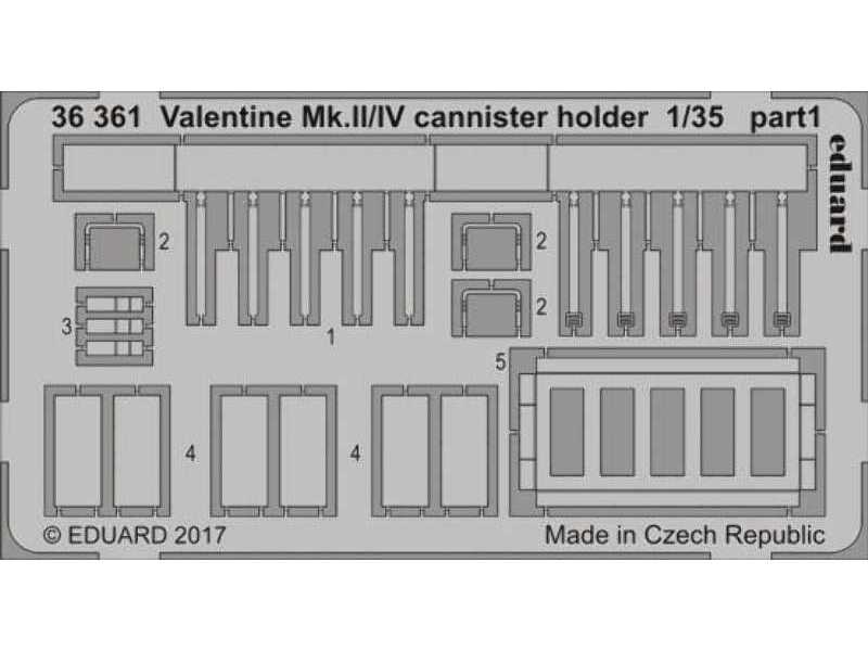 Valentine Mk. II/ IV cannister holder 1/35 - Tamiya - image 1