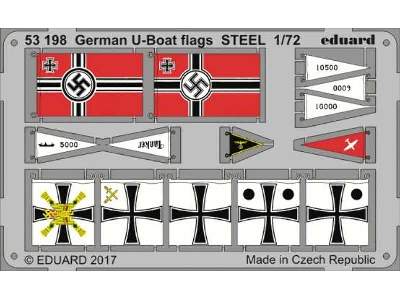 German U-boat flags STEEL 1/72 - image 1