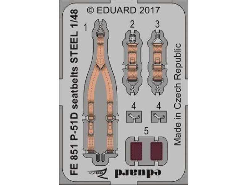 P-51D seatbelts STEEL 1/48 - Meng - image 1