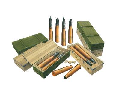 Soviet 100 mm Shells w/Aammo Boxes - image 1