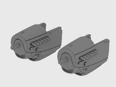 Mosquito two stage Merlin engine nacelles set for Tamiya Kit - image 1