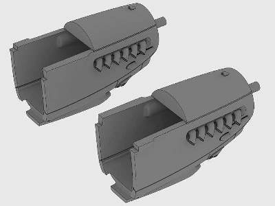 Mosquito two stage Merlin engine nacelles set for Tamiya Kit - image 4