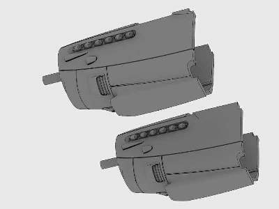 Mosquito two stage Merlin engine nacelles set for Tamiya Kit - image 5