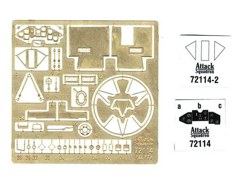 PZL P.7a photoetched set - image 1