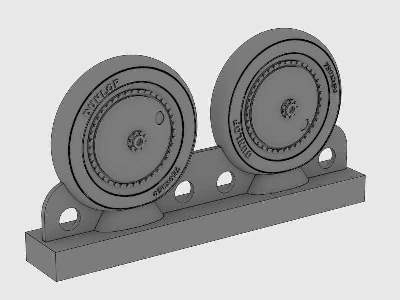 PZL P.7a Resin Wheels Dunlop - image 1