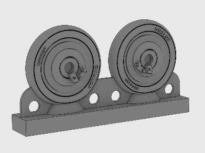 PZL P.7a Resin Wheels Dunlop - image 3