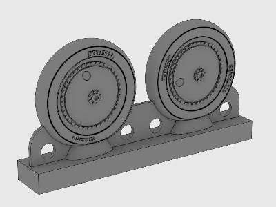 PZL P.7a Resin Wheels Stomil - image 1