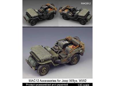 Accessories for Jeep Willys, WW2 /dedykowane do modelu Tamiya - image 1