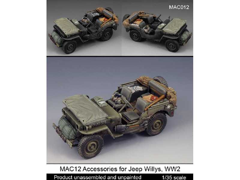Accessories for Jeep Willys, WW2 /dedykowane do modelu Tamiya - image 1