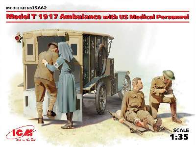 Ford Model T 1917 Ambulance with US Medical Personnel - image 1