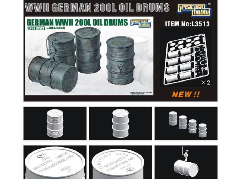 German 200L Oil Drums - WWII - image 1